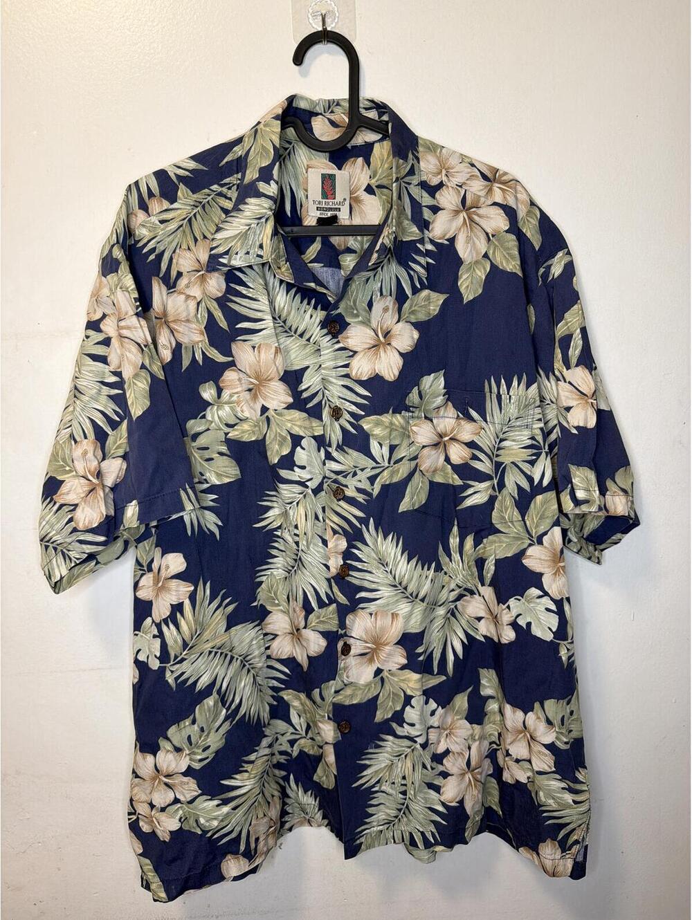Tori Richard Honolulu Floral Hawaiian Shirt Men’s Large